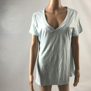Clementine Women's Top Cotton Blend V-Neck Size XL
